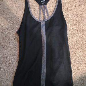Black and Gray Avia Small Workout Top